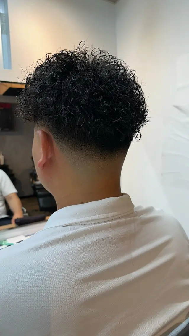 パーマ メンズ フェードカット 💥律喜💥/パーマ /メンズ/フェードのヘアスタイル