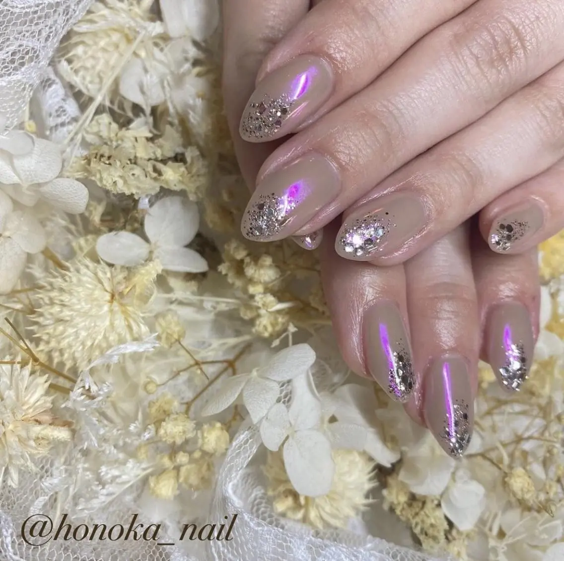 ネイル ショート パーマ マツエク・マツパ アイブロウ ヘアアレンジ メンズ キッズ カラー アートネイル ease NAIL SALONのネイルデザイン