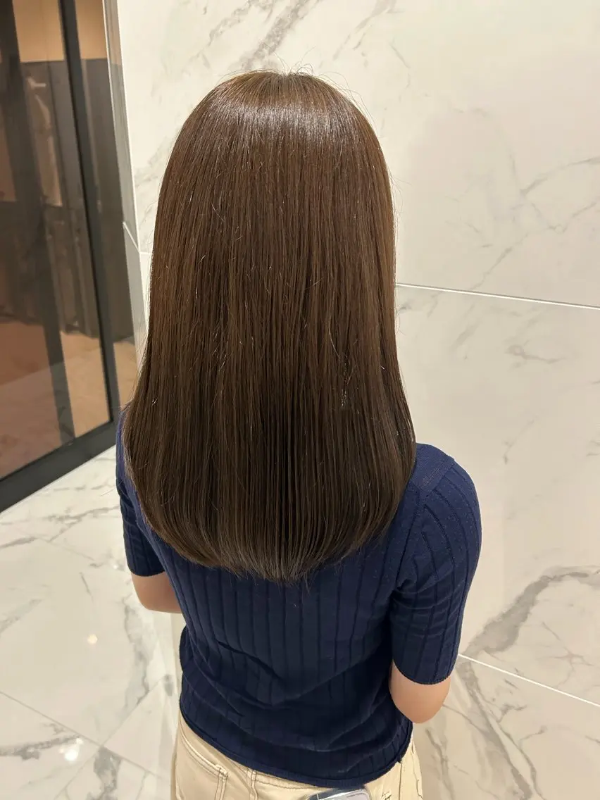 カラー オリーブカラー 舛田 心優のヘアスタイル