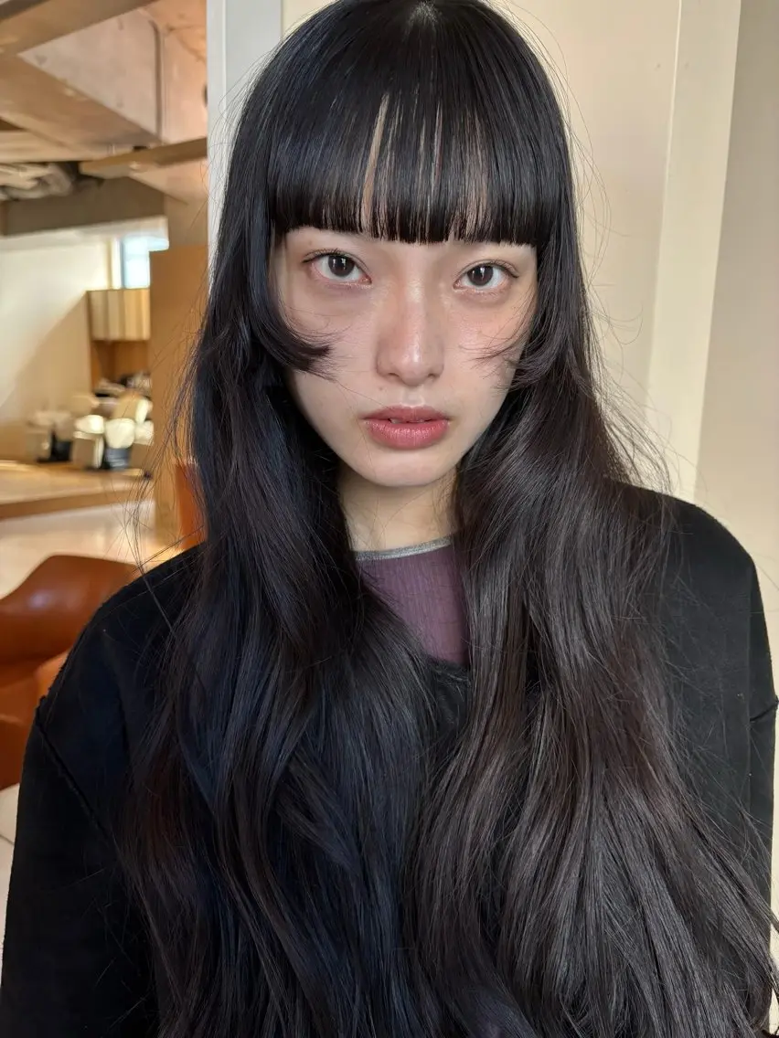 カラー 石川 心々のヘアスタイル