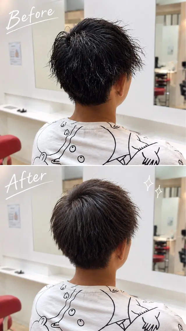 メンズ かわしま ゆずかのヘアスタイル