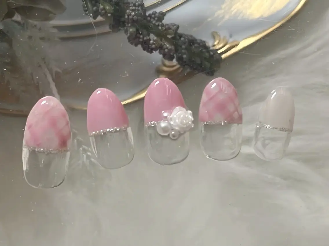 ネイル ハンドネイル Laulea昭島🎀 Jr YUU 🎀のネイルデザイン