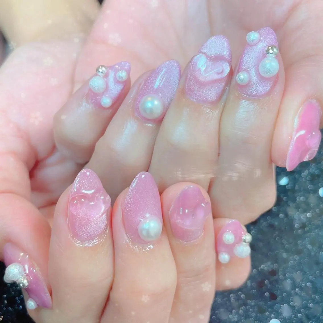 ネイル ハンドネイル ハンドケア MoON...❤︎ MeGuのネイルデザイン