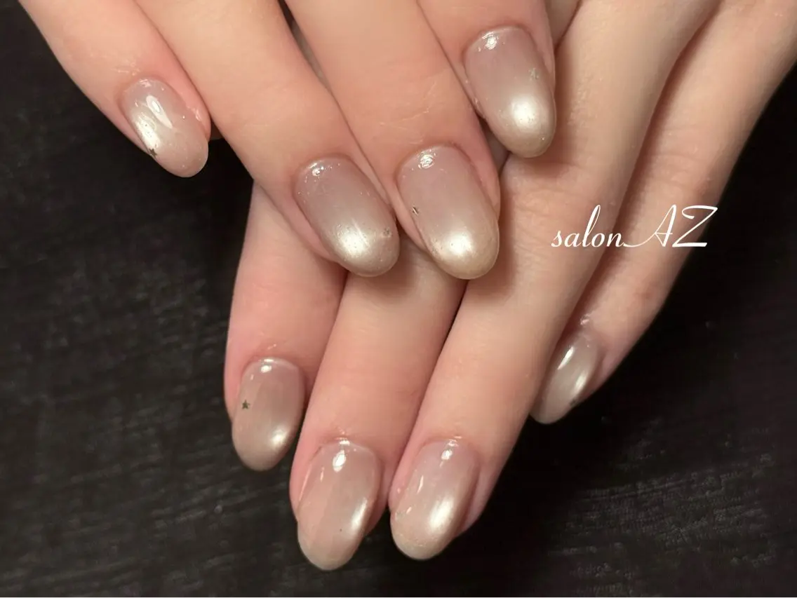 ネイル アートネイル 長さ出し フットネイル フレンチネイル ジェルネイル ハンドネイル salon AZのネイルデザイン