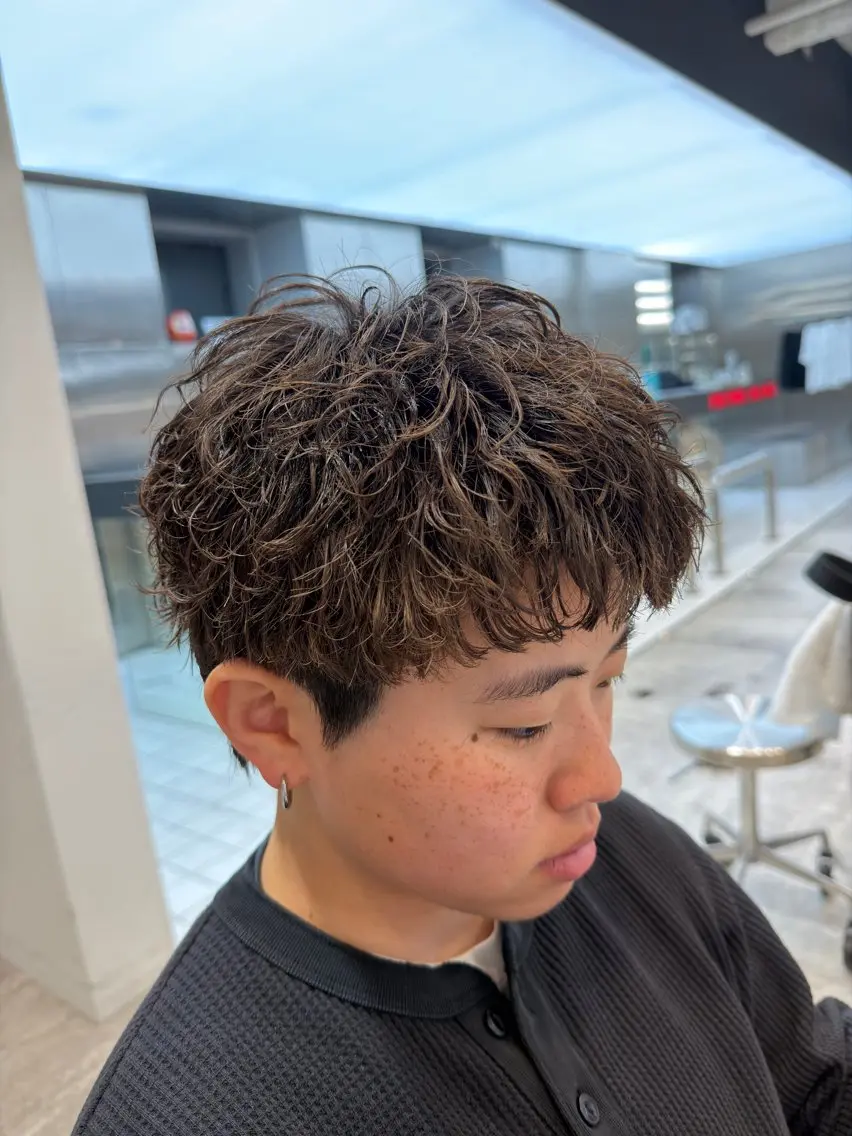 ショート パーマ カット パーマ fifth 児玉達哉 当日予約🙆のヘアスタイル