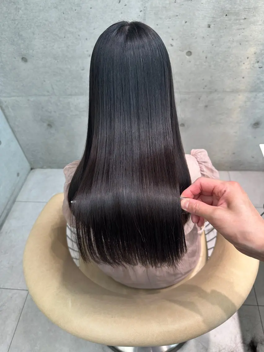 ロング カラー カット 縮毛矯正 トリートメント 《髪質改善✖️オリー ブ🧸》小嶋拓也のヘアスタイル
