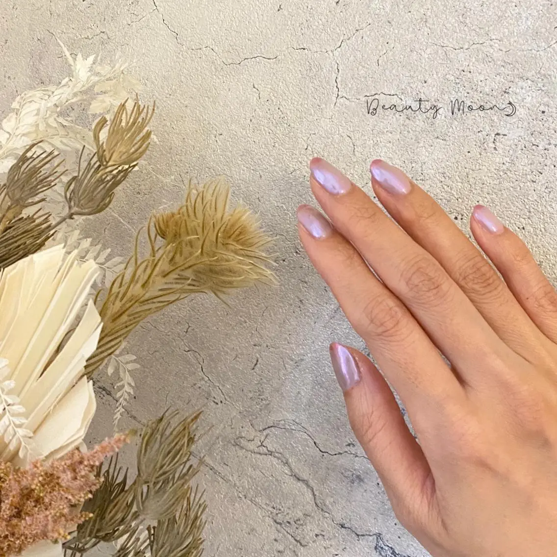 ネイル オーロラネイル フレンチネイル パープル beauty ☪︎moonのネイルデザイン
