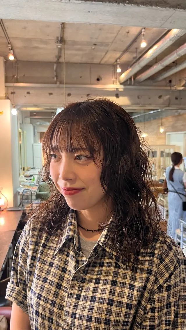 パーマ 美容室はなこ/万代 /みなみのヘアスタイル