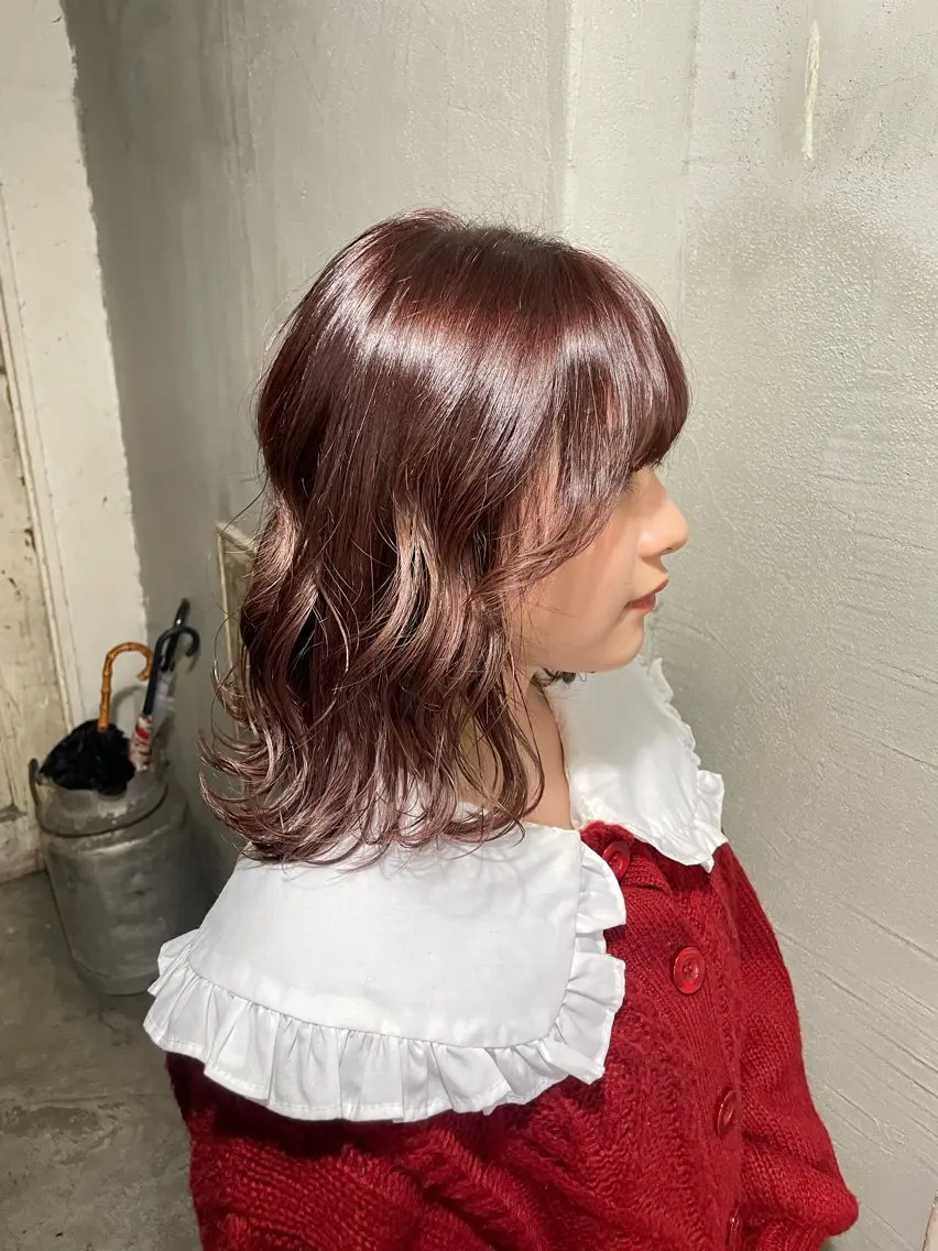ミディアム カット ヘアカラー maika (^^)。.:*☆のヘアスタイル