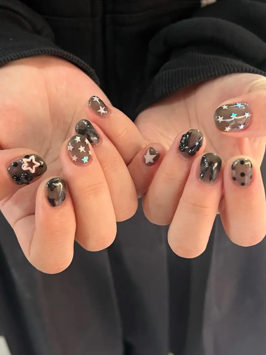 ネイル ハンドネイル Hata nail 🎀個性派ニュアンスのネイルデザイン