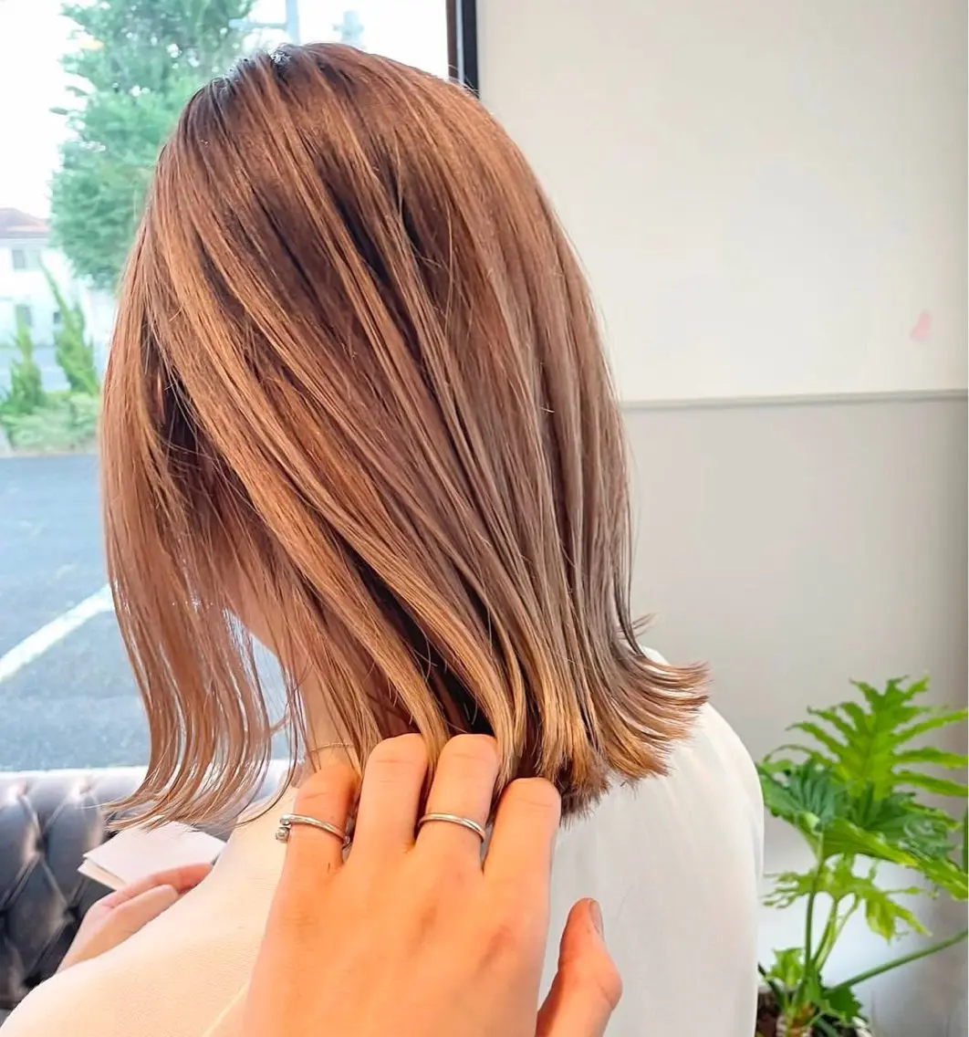 ミディアム EARTH柏崎店/ 小林彩音のヘアスタイル