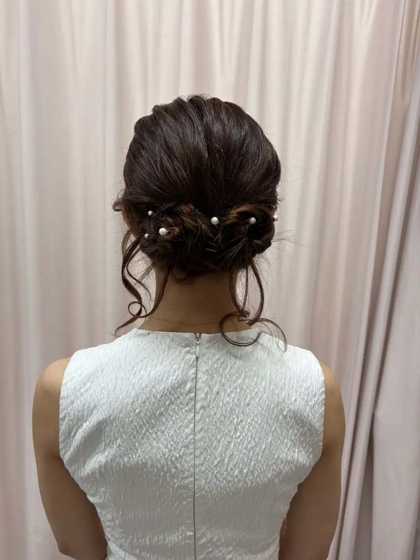 ✨️【シニヨンアレンジくらげヘアセット!】✨️可愛いシニヨンとくらげヘアのコラボセット✨️の写真