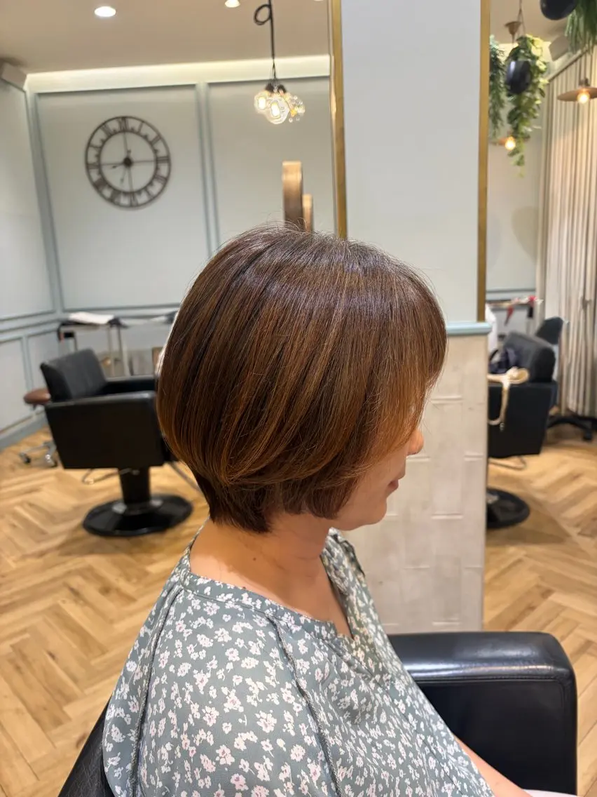 ショート ショートボブ ボブ 顔周りカット レイヤーカット ショートヘア 渋谷 みゆのヘアスタイル