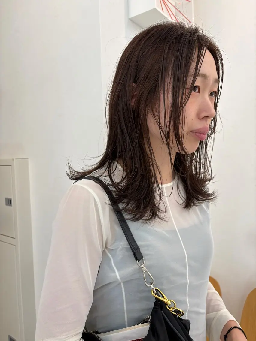 ミディアム カラー カット ヘアカラー eri kinjoのヘアスタイル