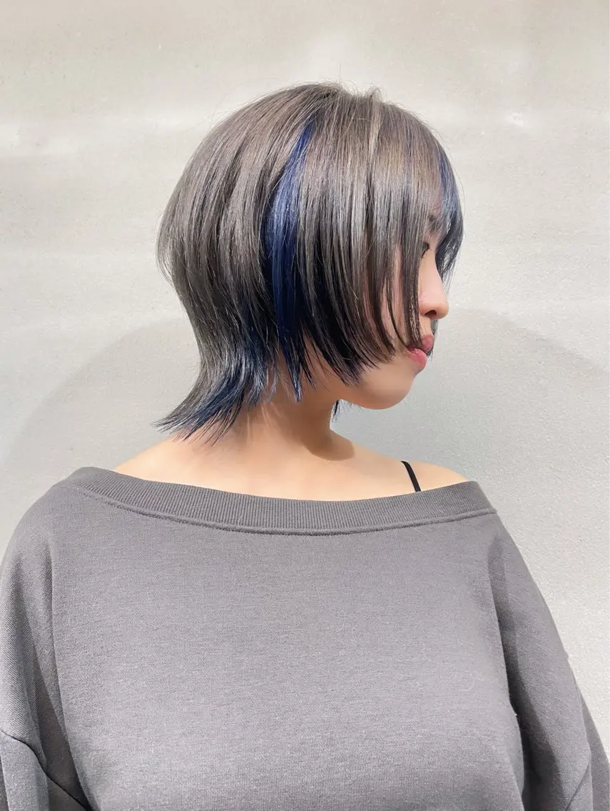 ショート ショートヘア 縮毛矯正 ウルフカット カット ヘアカラー 柏 ウルフ/レイヤー 田中佐和🐺のヘアスタイル