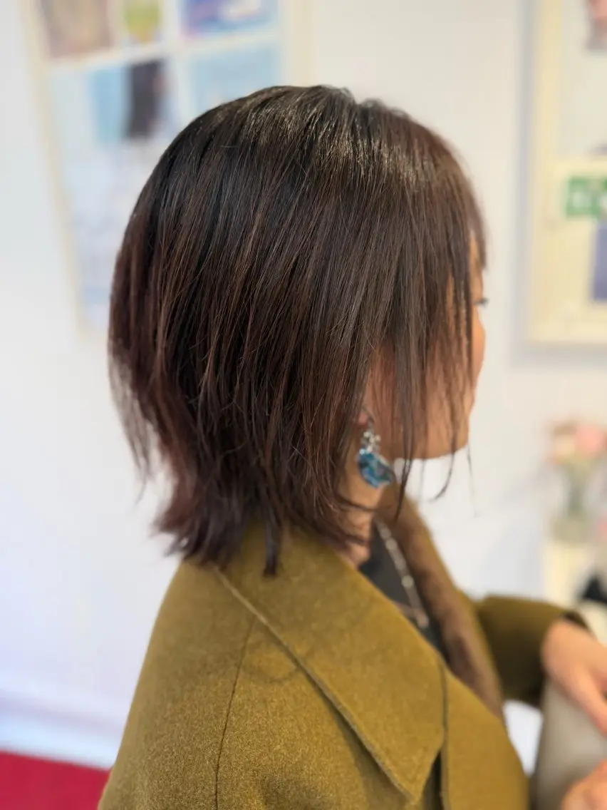 ミディアム 高山 雄太のヘアスタイル