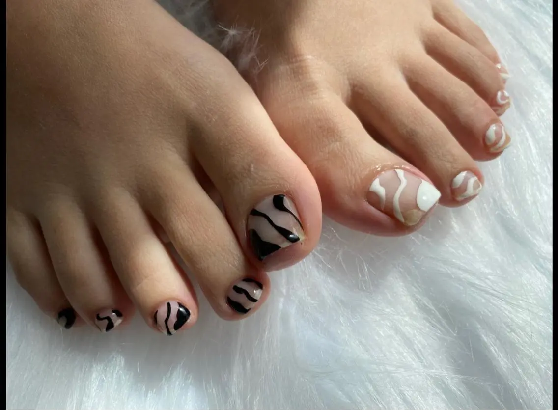 ネイル フットネイル Mana‪ ‪·͜· ❤︎‬のネイルデザイン