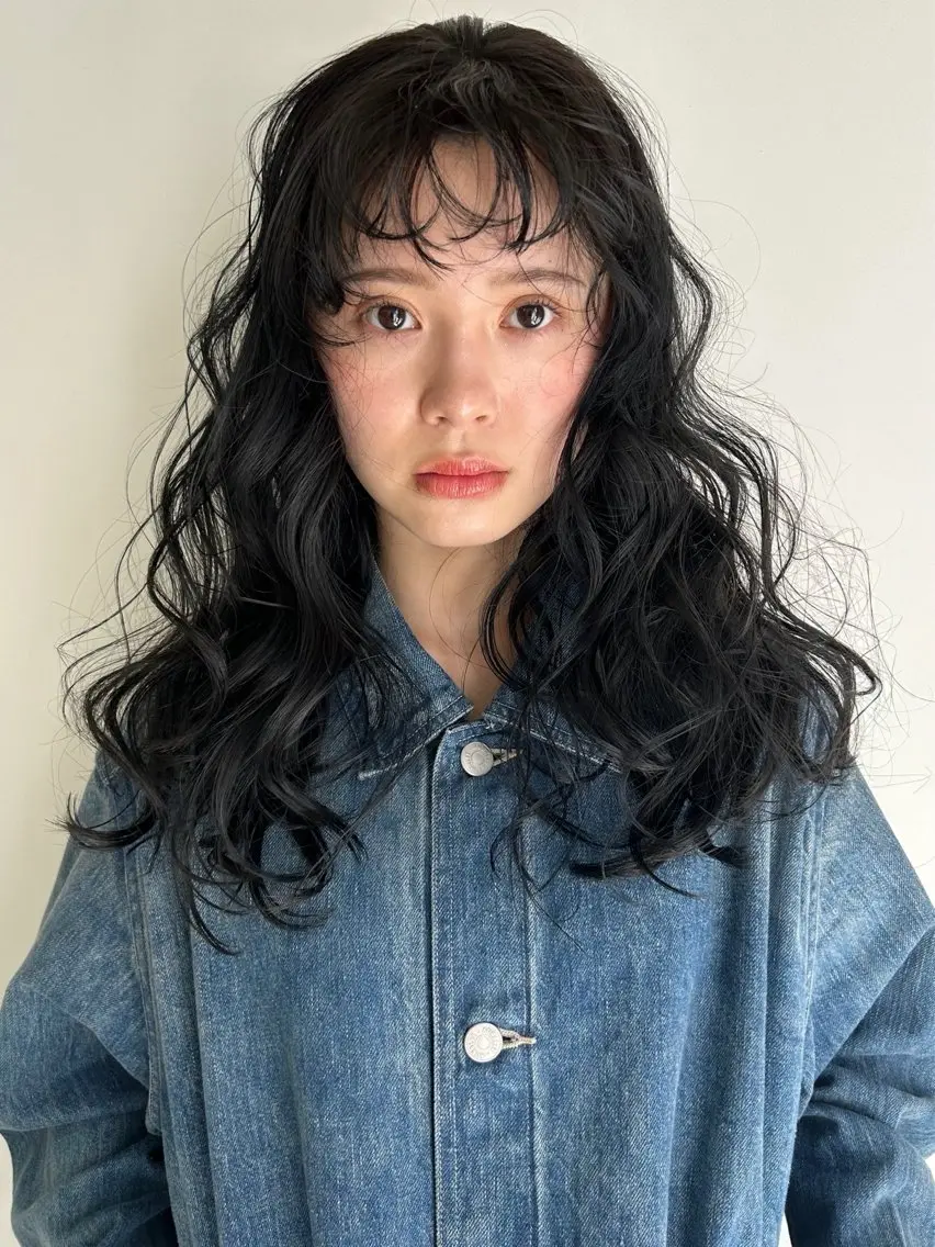 ロング 田中 樹奈のヘアスタイル