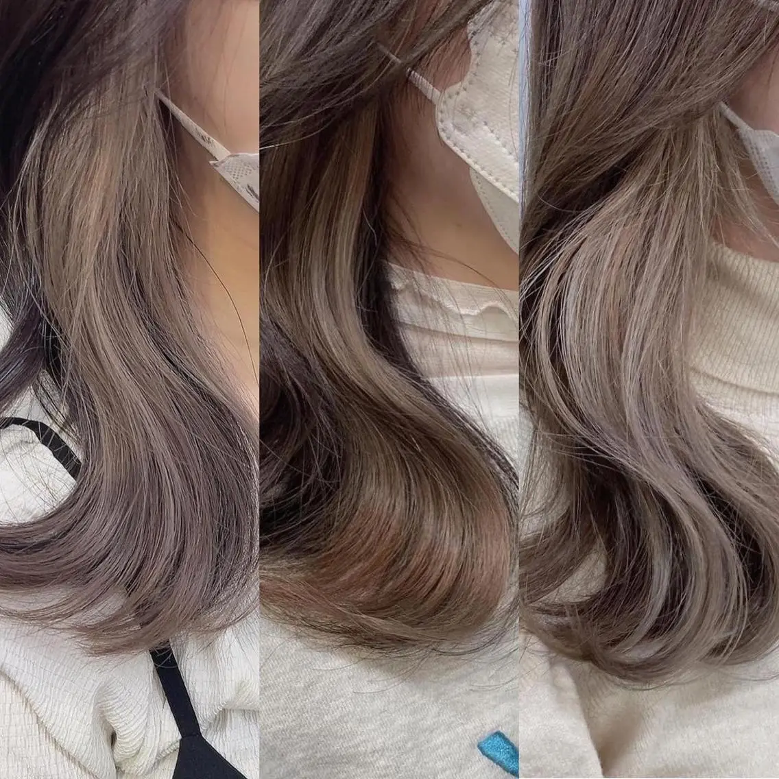 ロング カラー ヘアカラー トリートメント ヘッドスパ ヘアセット 🥞ベージュ系カラー 【すずきりほ】🥞のヘアスタイル