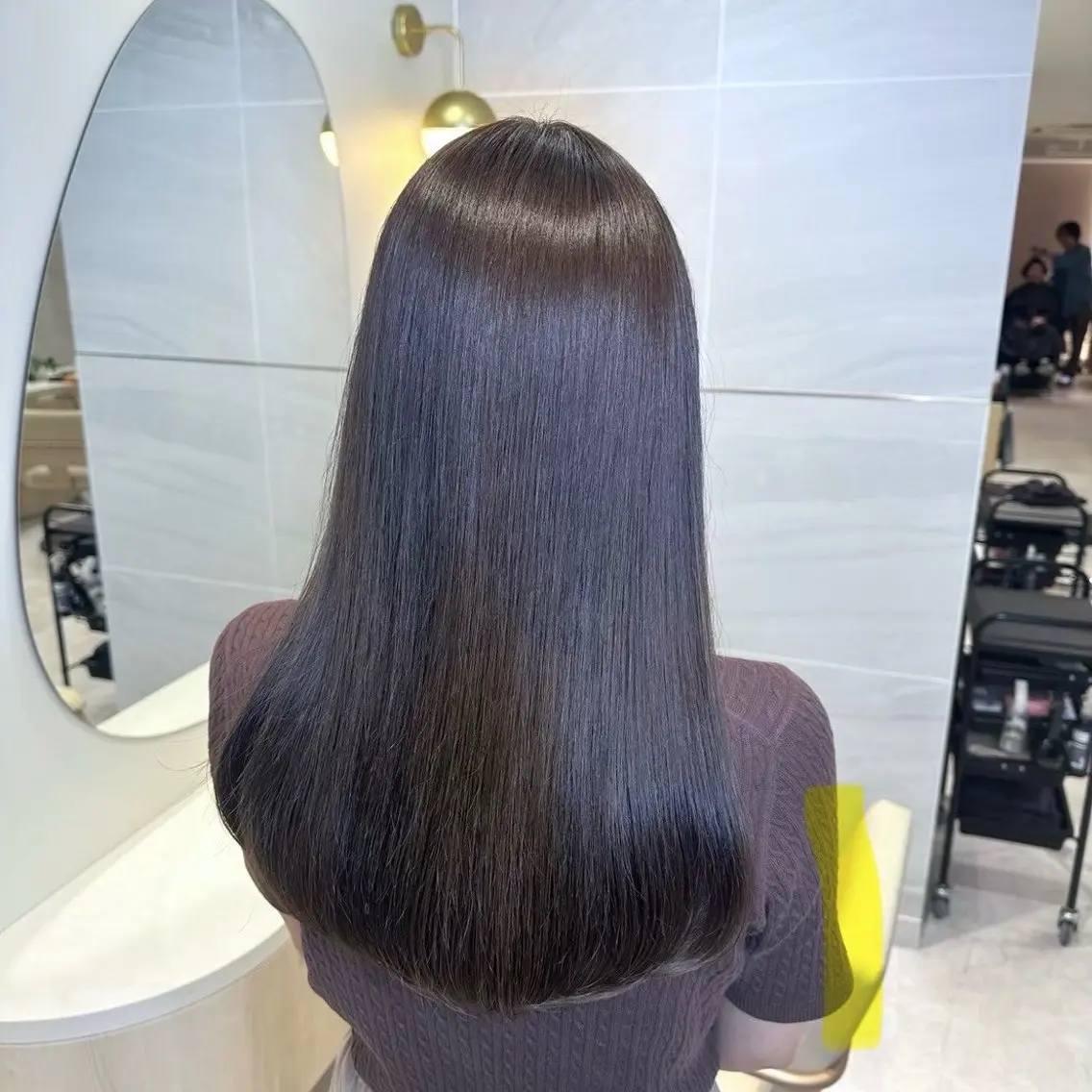 ロング 似合わせカット 小顔カット 縮毛矯正 1日1名様限定 予約可能のヘアスタイル