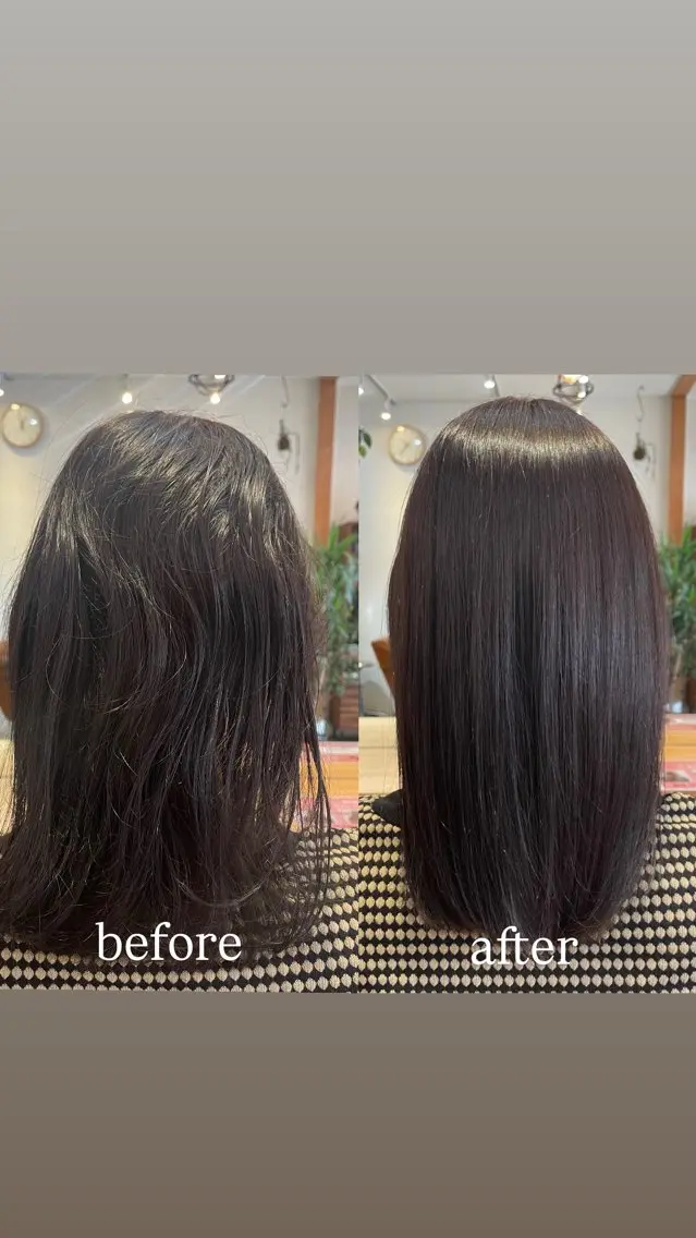 ミディアム 縮毛矯正 🪻二宮俊レディー モデル縮募集🪻のヘアスタイル