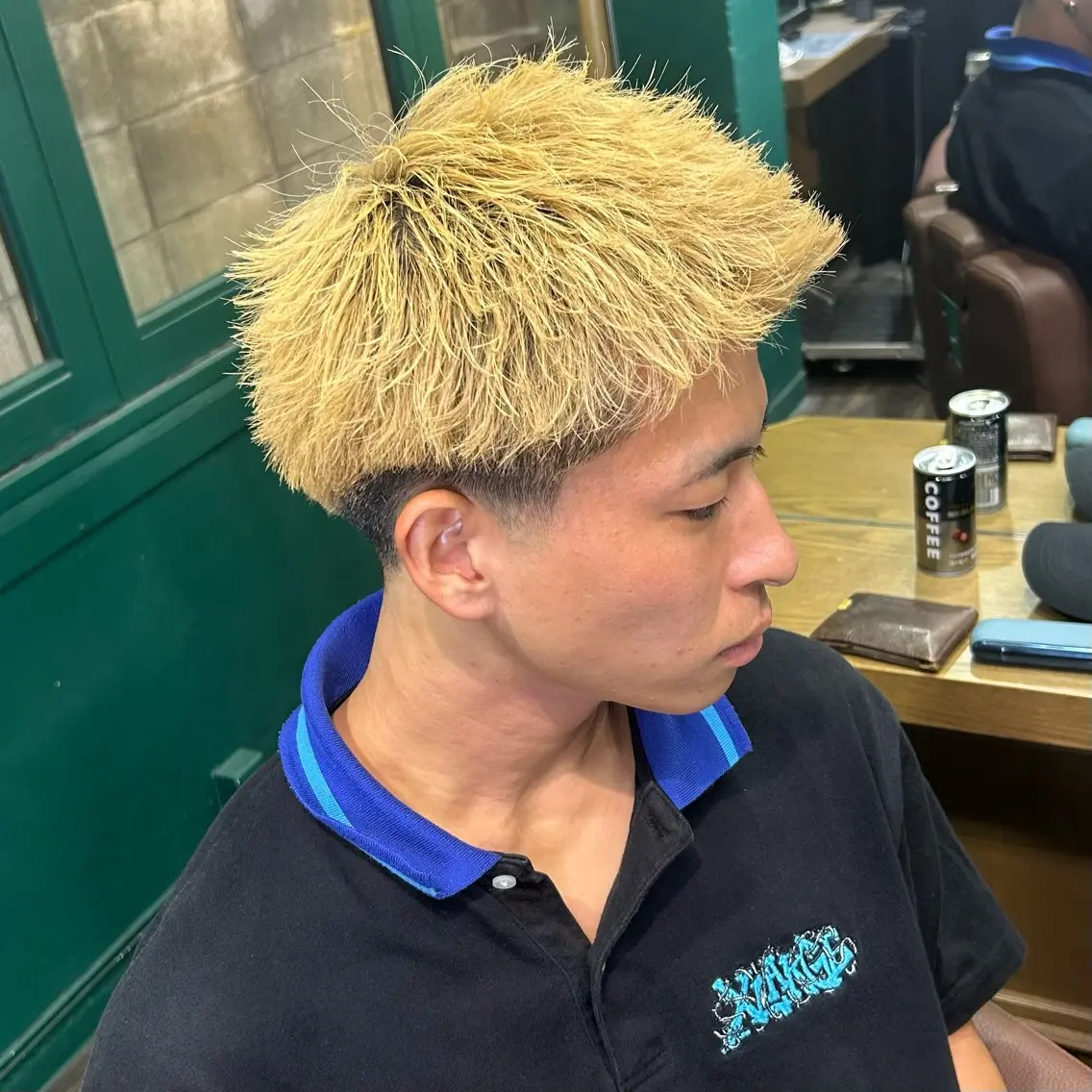 《ミニモ学割》U24メンズカット ￥4000 #メンズサロン #スキンフェード #スパイキーショートの写真