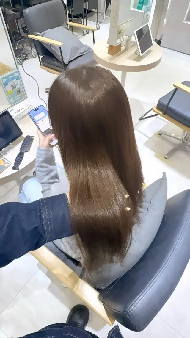 ロング カット ヘアカラー トリートメント Zina天神🌻 Honokaのヘアスタイル