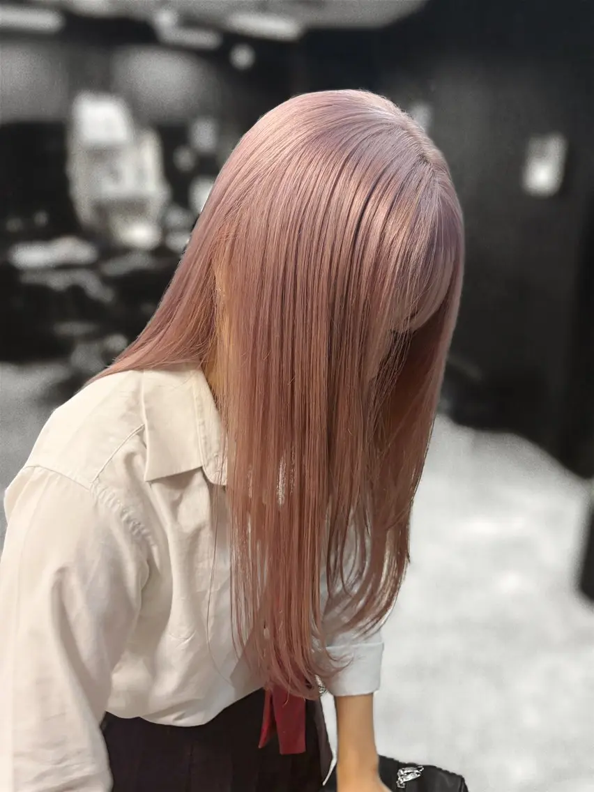 カラー ベージュカラー ラベンダーカラー ピンクカラー ピンクラベンダー ヘアカラー カラーモデル募集🐾 MINORIのヘアスタイル