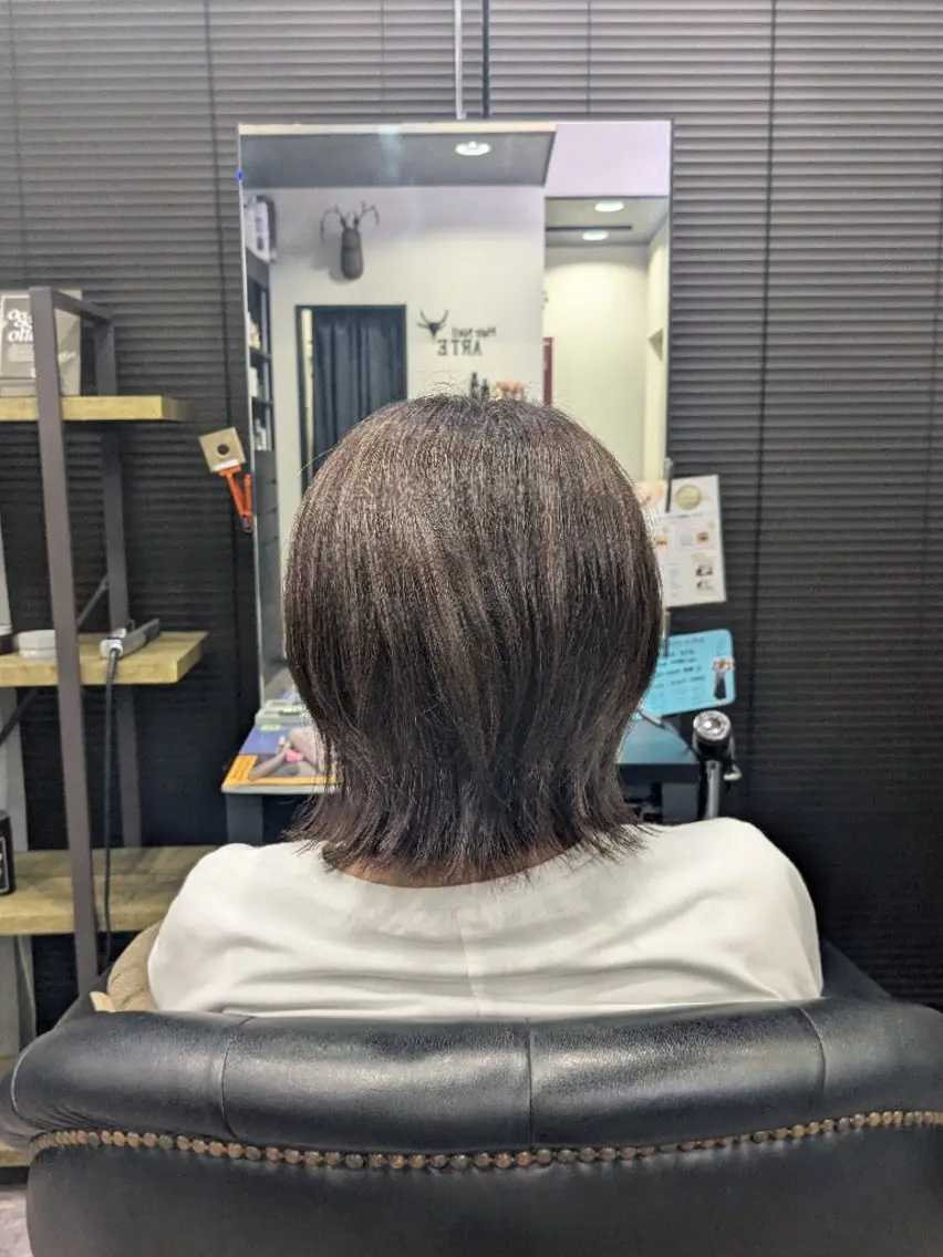 ミディアム 多田 遥香のヘアスタイル