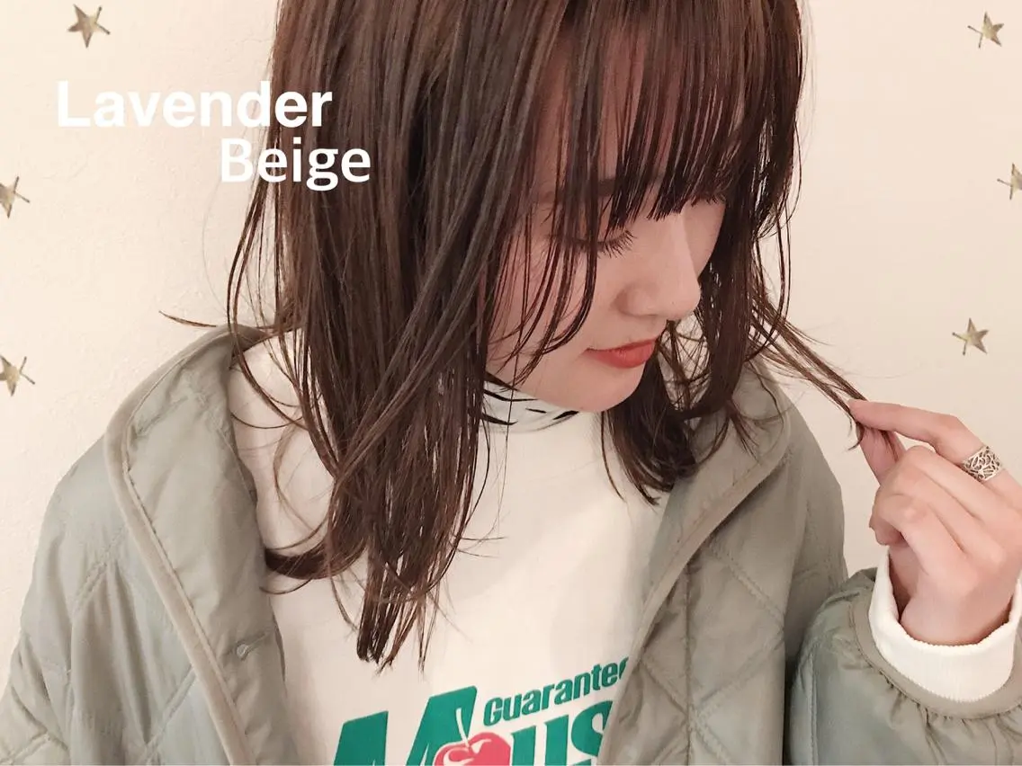 ミディアム カラー カット ヘアカラー トリートメント 市川 千夏のヘアスタイル