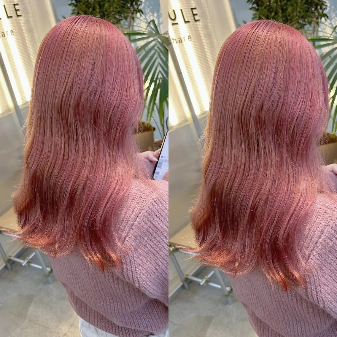 ミディアム カラー カット ヘアカラー トリートメント yoriダブルカラー 代表すがわらのヘアスタイル