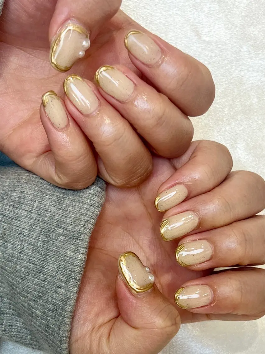 ネイル ニュアンスネイル 【池袋】nuts nail　なつみのネイルデザイン