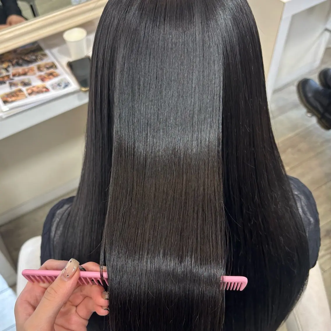 ロング カット トリートメント くびれカット🎀 clesc'宮島梨央のヘアスタイル