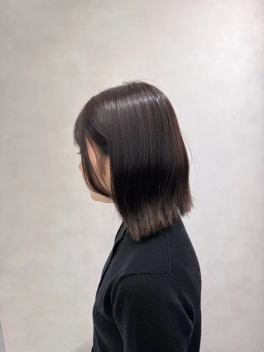 ミディアム ヘアカラー トリートメント ヘッドスパ モデル募集中/西梅田 naruka🍏のヘアスタイル