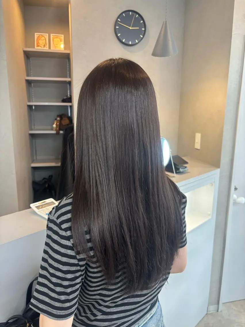 ロング カラー ヘアカラー トリートメント GiseL 美優のヘアスタイル