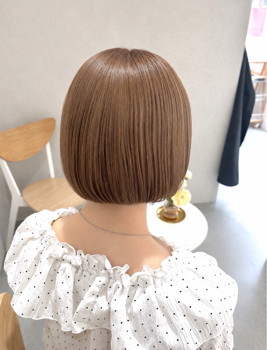 ミディアム mao/ bob オリーブcolorのヘアスタイル