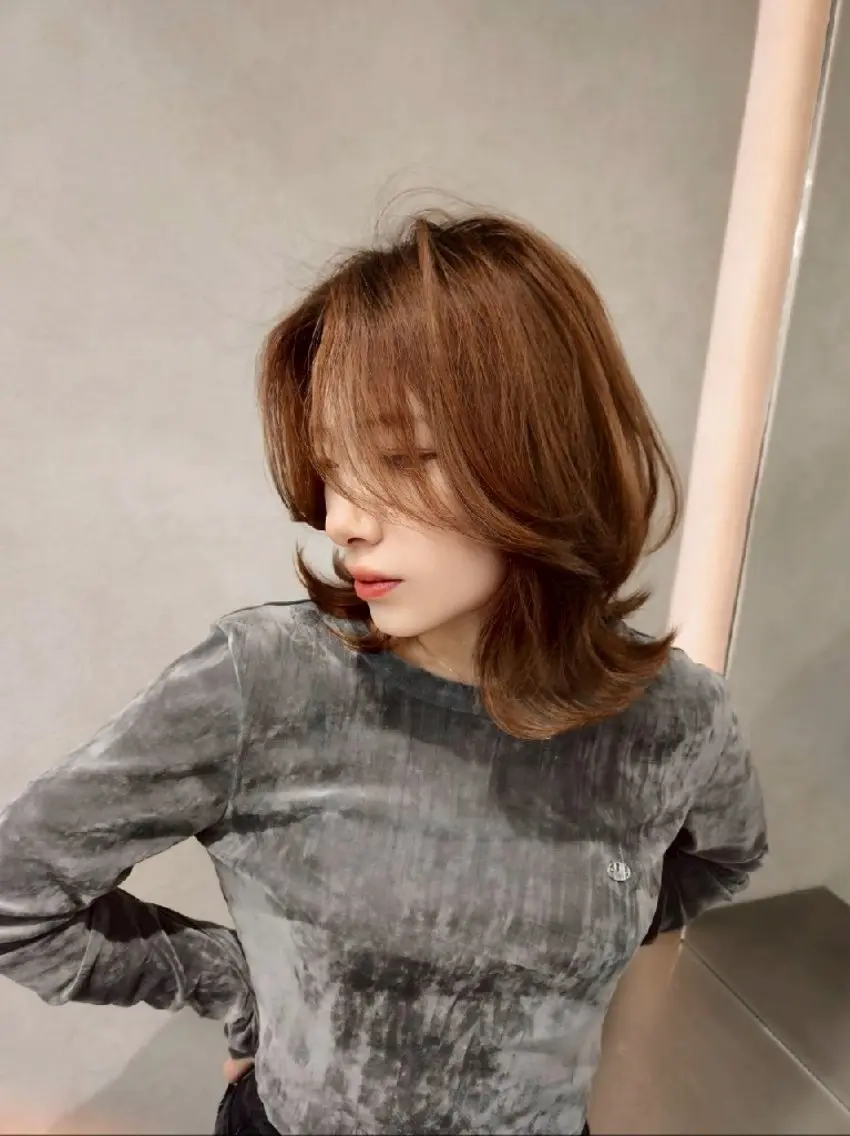 ミディアム ミディアムレイヤー 韓国風ヘア レイヤーカット ✨レイヤー/韓国 /✨ヘア山下　遥のヘアスタイル