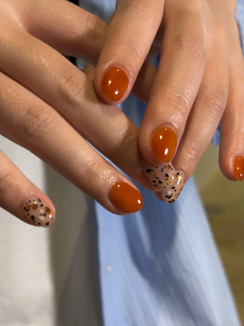ネイル べっ甲ネイル カジュアル ハンドネイル SEIRA ˚₊✧Nailsのネイルデザイン