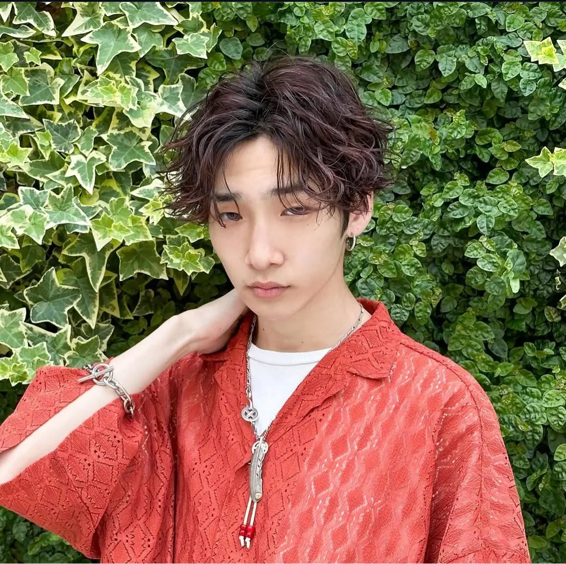 ショート メンズ センターパート メンズパーマ 似合わせパーマ🔥 河浪 大智のヘアスタイル