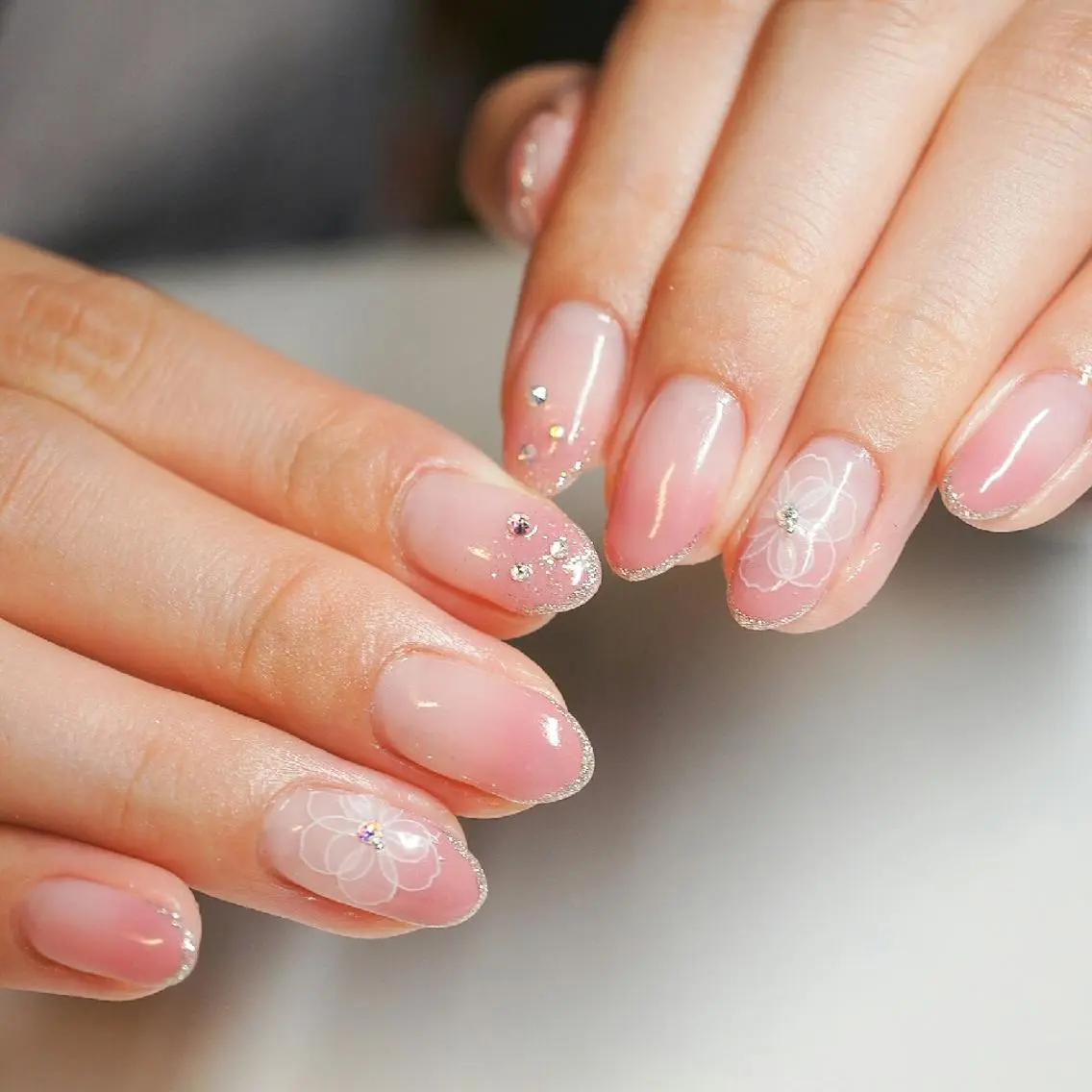 ネイル ラメ(グリッター) シンプルネイル MIU nailのネイルデザイン