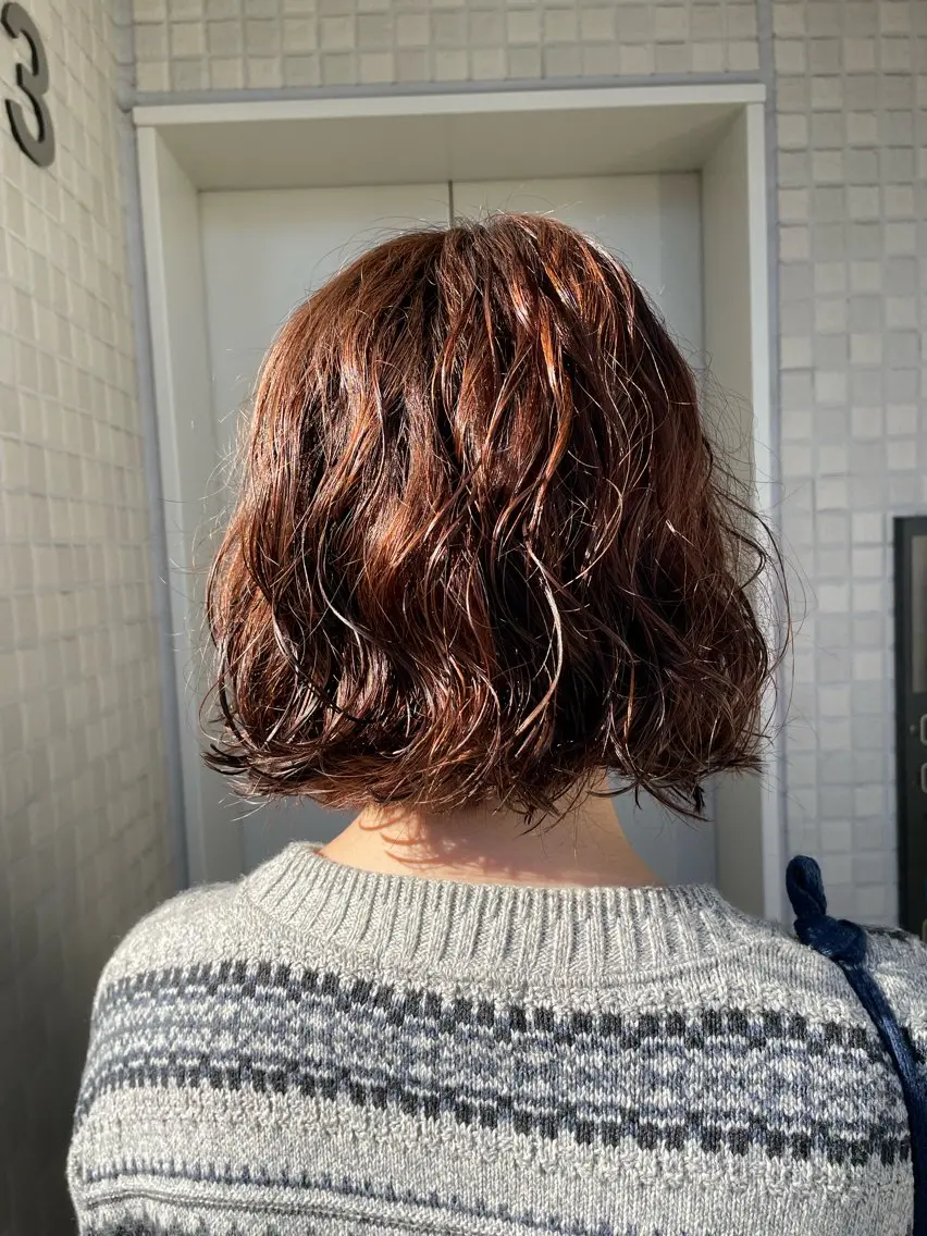 ショート パーマ 🎀レイヤー/パーマ カラー/ai🎀のヘアスタイル