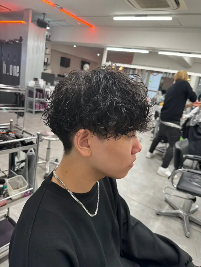 ショート パーマ メンズ カット パーマ ヘアセット お悩み解消✨/ メンズパーマ✨/直樹のヘアスタイル