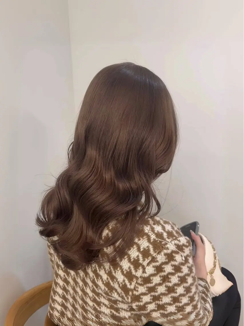 ロング カラー カット ヘアカラー トリートメント 透明感カラー レイヤー/hinaのヘアスタイル