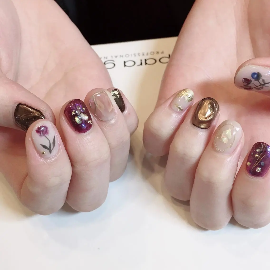 ネイル 成人式 ニュアンスネイル MISAKO nailのネイルデザイン