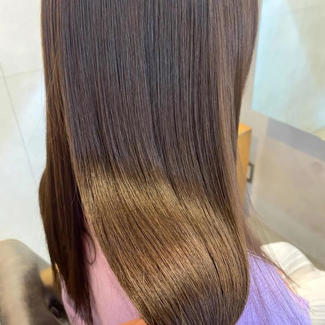 【ご新規様限定】艶髪で目を引くヘアカラー✨+引っ掛かりを取る枝毛カット✂︎の写真