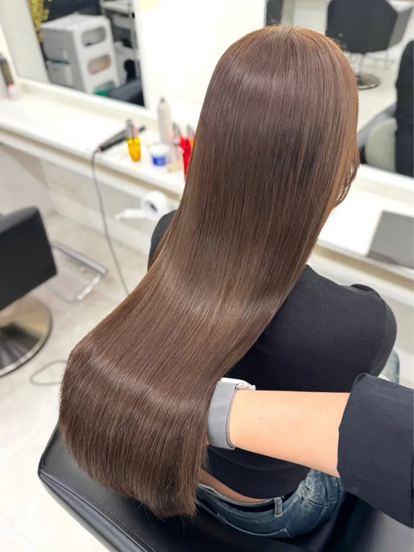 ロング カラー カット ヘアカラー NANO/ ハイトーンレイヤーのヘアスタイル