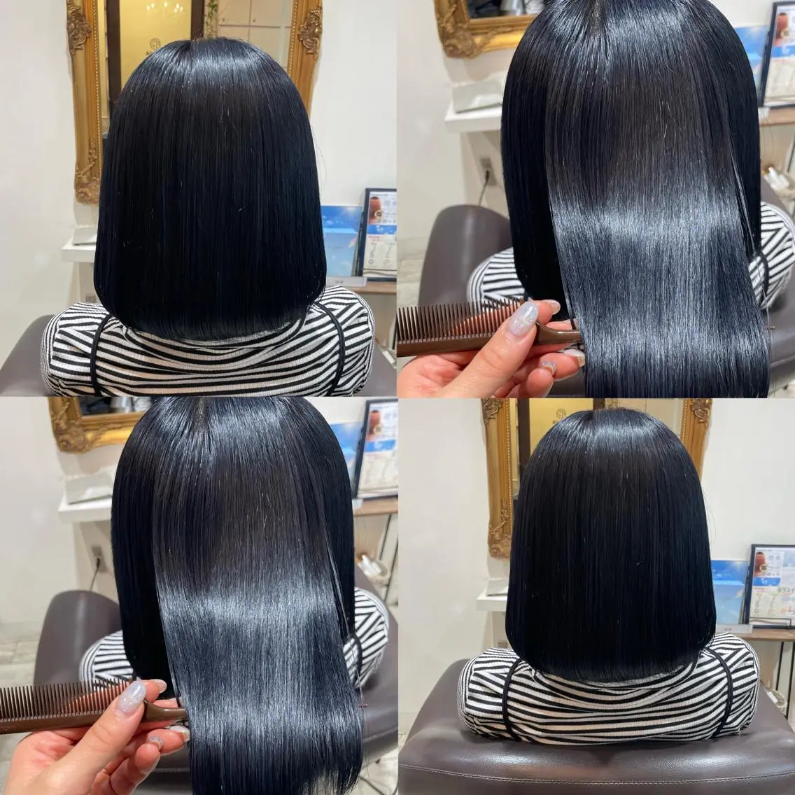 ミディアム ヘアカラー トリートメント 髪質改善×透明感× 艶髪🥀HIYORIのヘアスタイル
