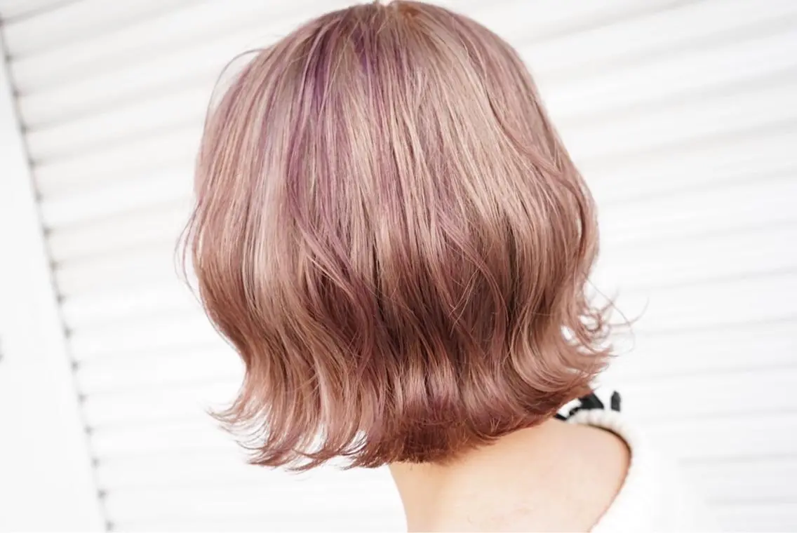 ミディアム カラー ピンクカラー ヘアカラー トリートメント lani ブリーチ /ダブルカラーのヘアスタイル