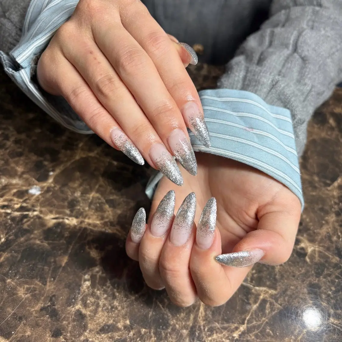 ネイル キラキラネイル ハンドネイル IROHA NAIL 長谷川唯惺のネイルデザイン