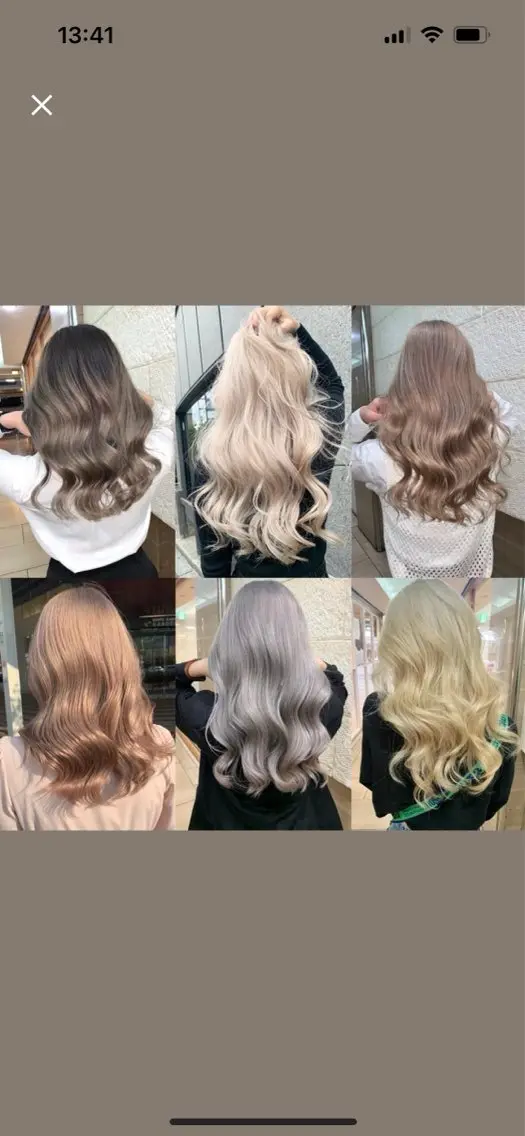 カラー Seleneキズナ ワンカラー/ブリーチのヘアスタイル